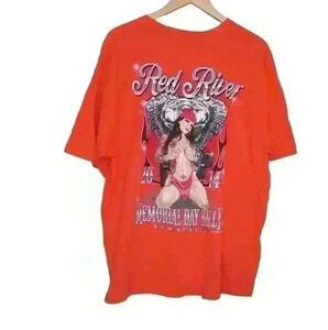 Short Sleeve Crew Neck Tee Orange